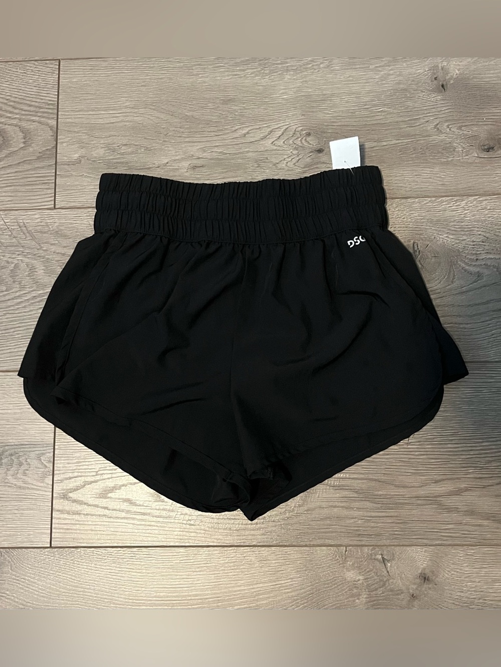 DSG Black Athletic Elastic-Waist Running Shorts